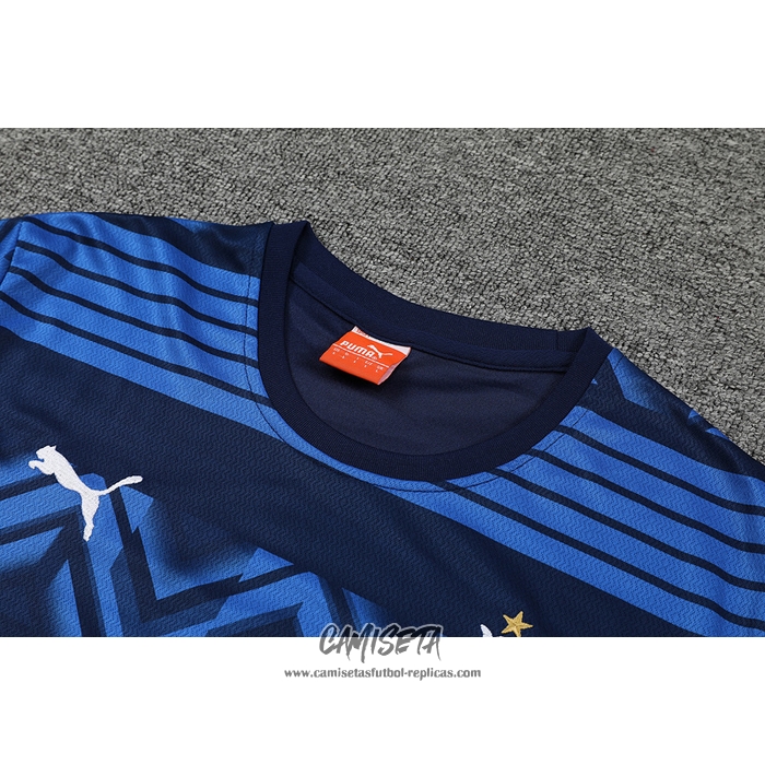 Chandal del Olympique Marsella 2022-2023 Manga Corta Azul - Pantalon Corto